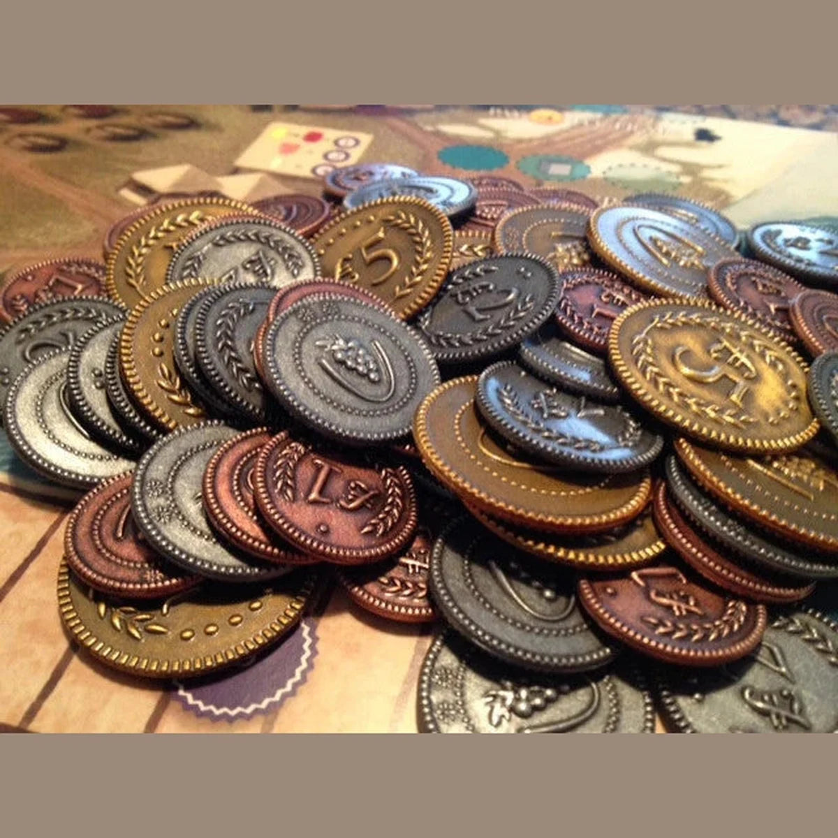 72 metal lira coins Viticulture