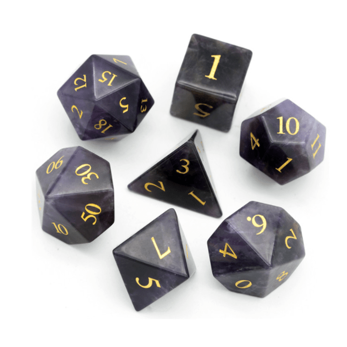 Amethyst Gemstone Dice
