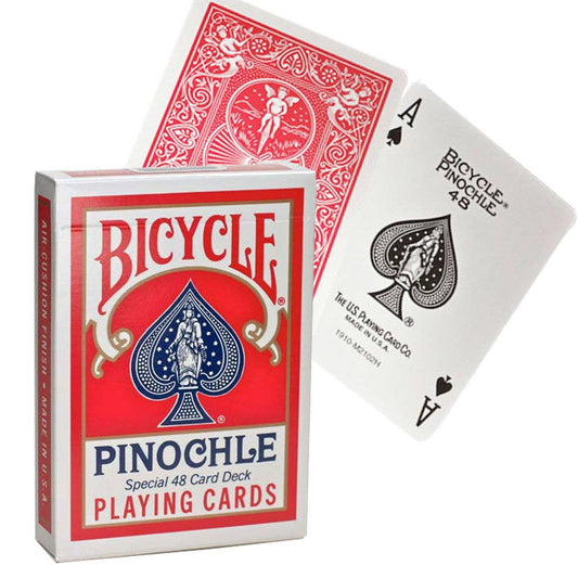 Bicycle Pinochle Standard Cards Red