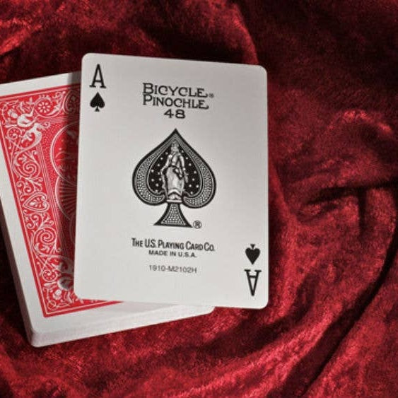 Bicycle Pinochle Standard Cards Red