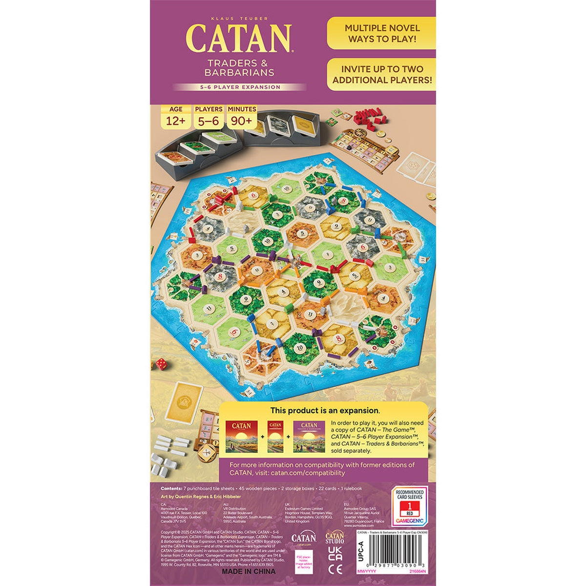 CATAN® – Traders & Barbarians 5-6 Player Expansion 6th Edition 2025 Copy