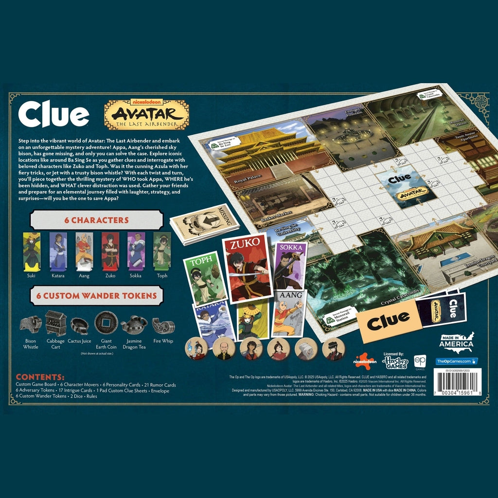 CLUE®: Avatar: The Last Airbender