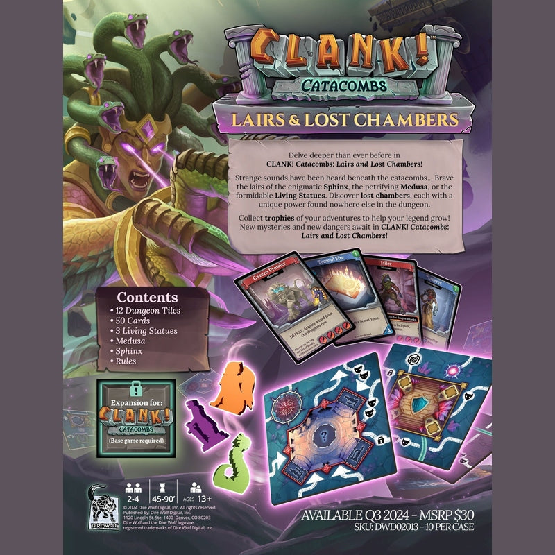 Clank!: Catacombs - Lairs & Losts Chambers Expansion