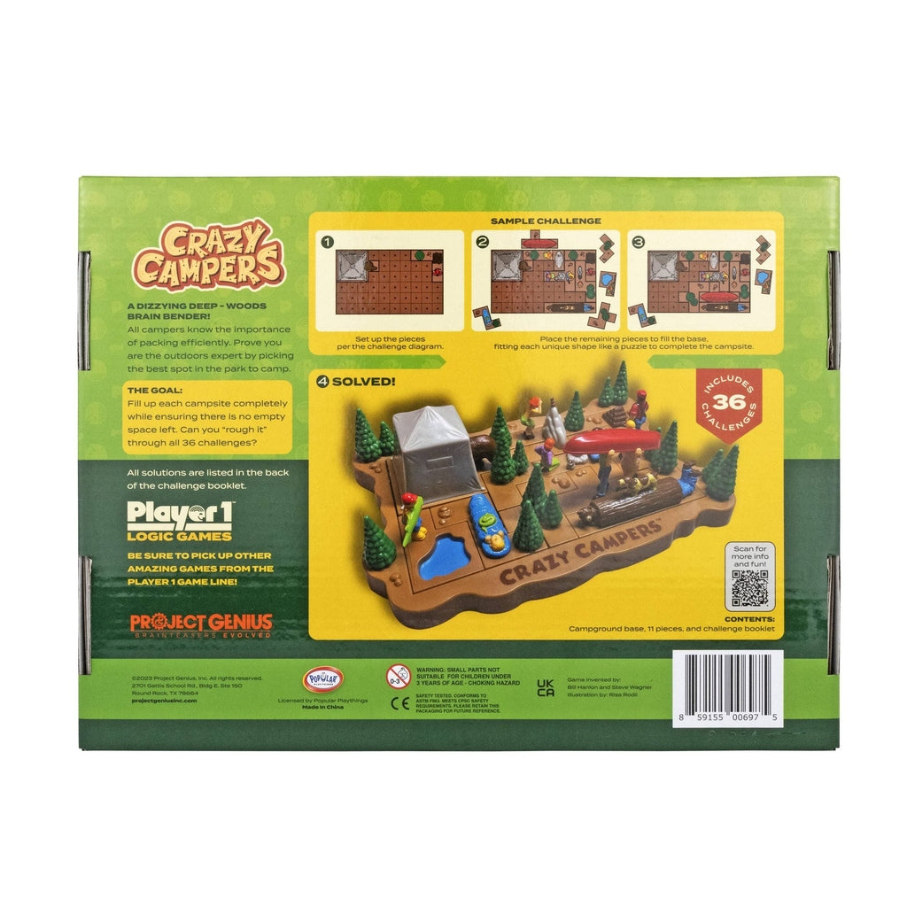 Crazy Campers -single player logic game