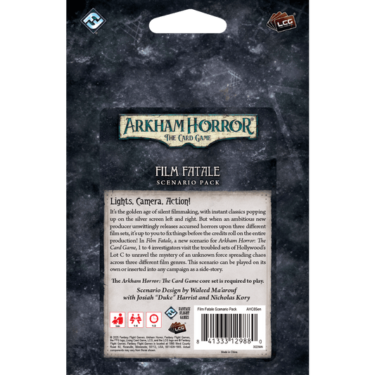 Fantasy Flight Games Arkham Horror LCG: Film Fatale Scenario Pack