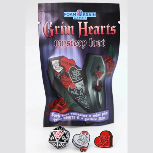 Foam Brain Dice Grim Hearts Mystery Loot Pack