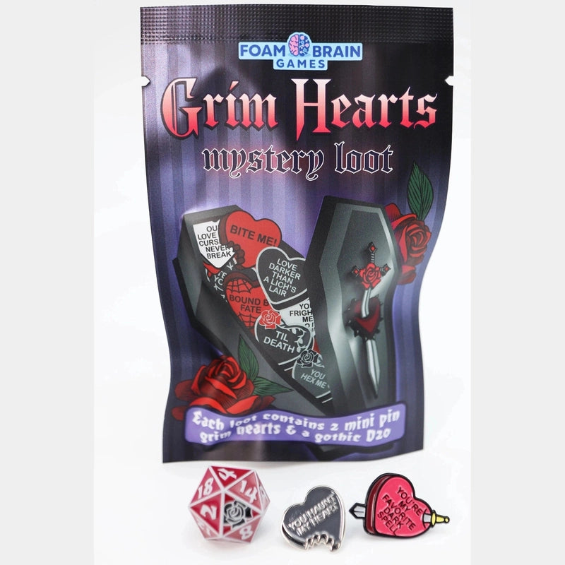 Foam Brain Dice Grim Hearts Mystery Loot Pack