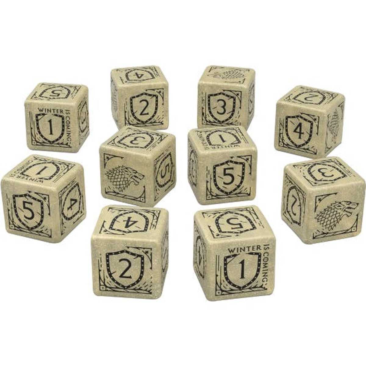 Game of Thrones Dice: Stark D6 Dice Set 10