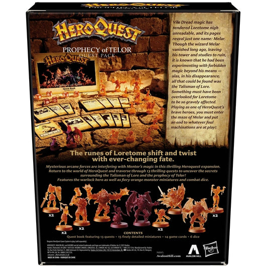 HeroQuest Prophecy of Telor Quest Pack