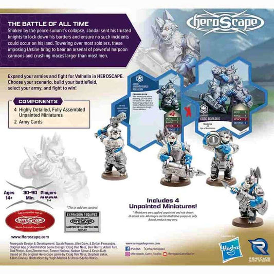 Heroscape: Rising Tide: Knight Primus Adelbern And Ordo Borealis Army Expansion