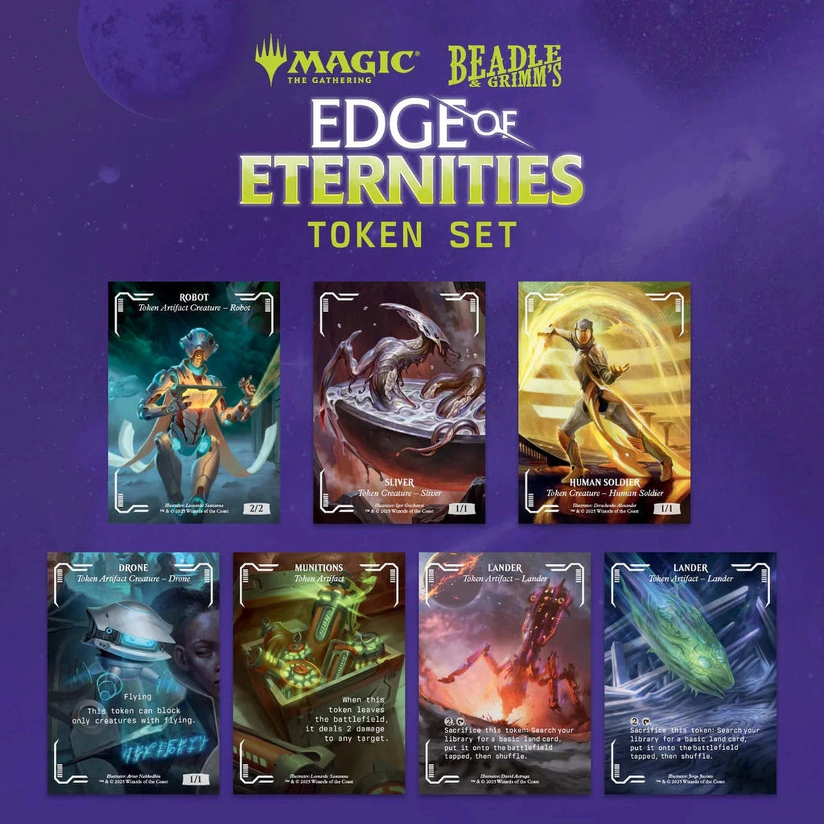 Magic The Gathering Edge of Eternities Token Set
