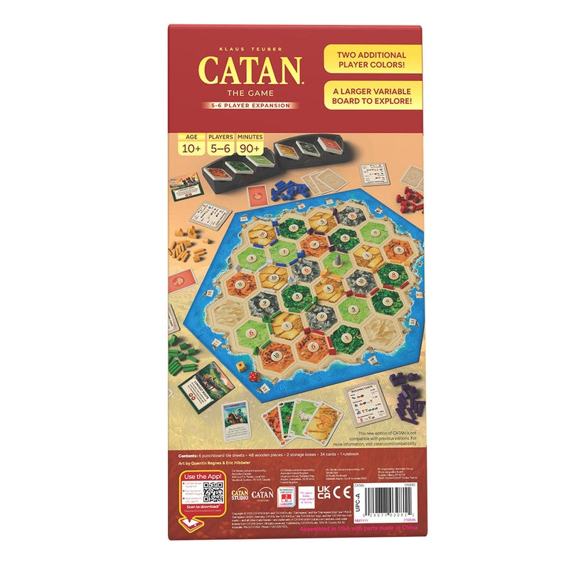 Settlers of Catan Board Game Extension: 5-6 Player 6th Edition 2025