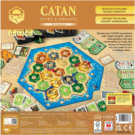 Settlers of Catan Board Game Extension: Cities & Knights 6th Edition 2025