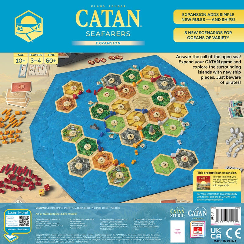 Settlers of Catan Board Game Extension: Seafarers 6th Edition 2025
