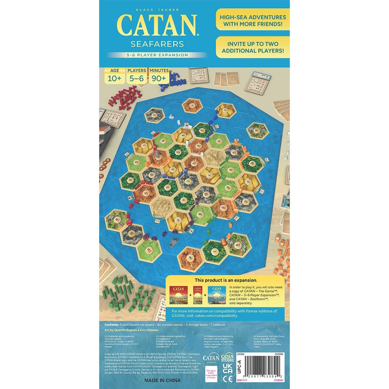Settlers of Catan Board Game Extension: Seafarers 5-6 Player 6th Edition 2025