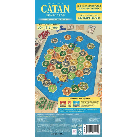 Settlers of Catan Board Game Extension: Seafarers 5-6 Player 6th Edition 2025