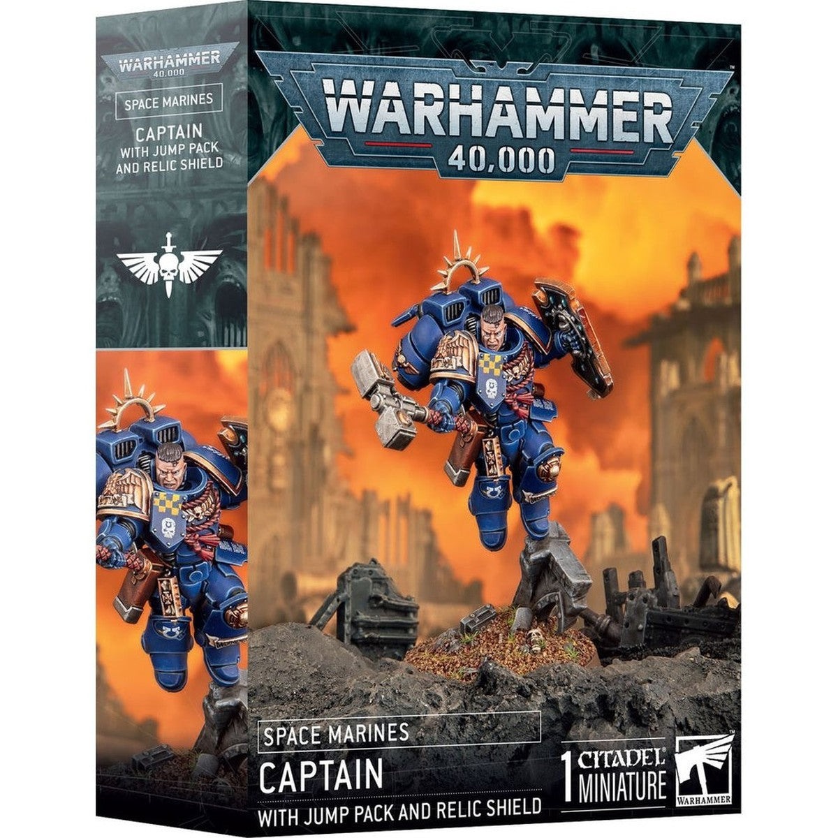 Space Marines: Captain with Jump Pack and Relic Shield