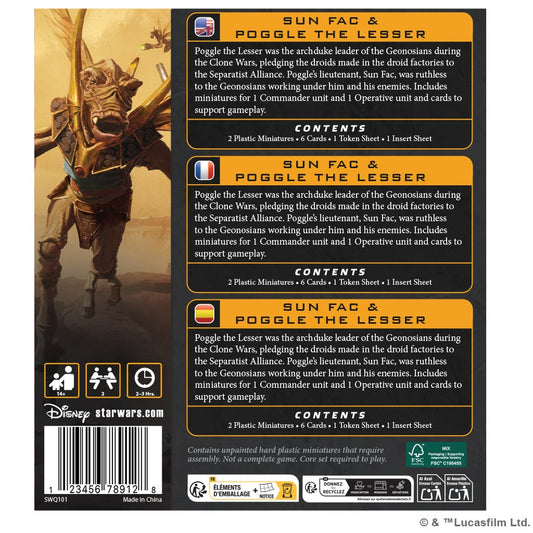 Star Wars: Legion β Poggle the Lesser & Sun Fac