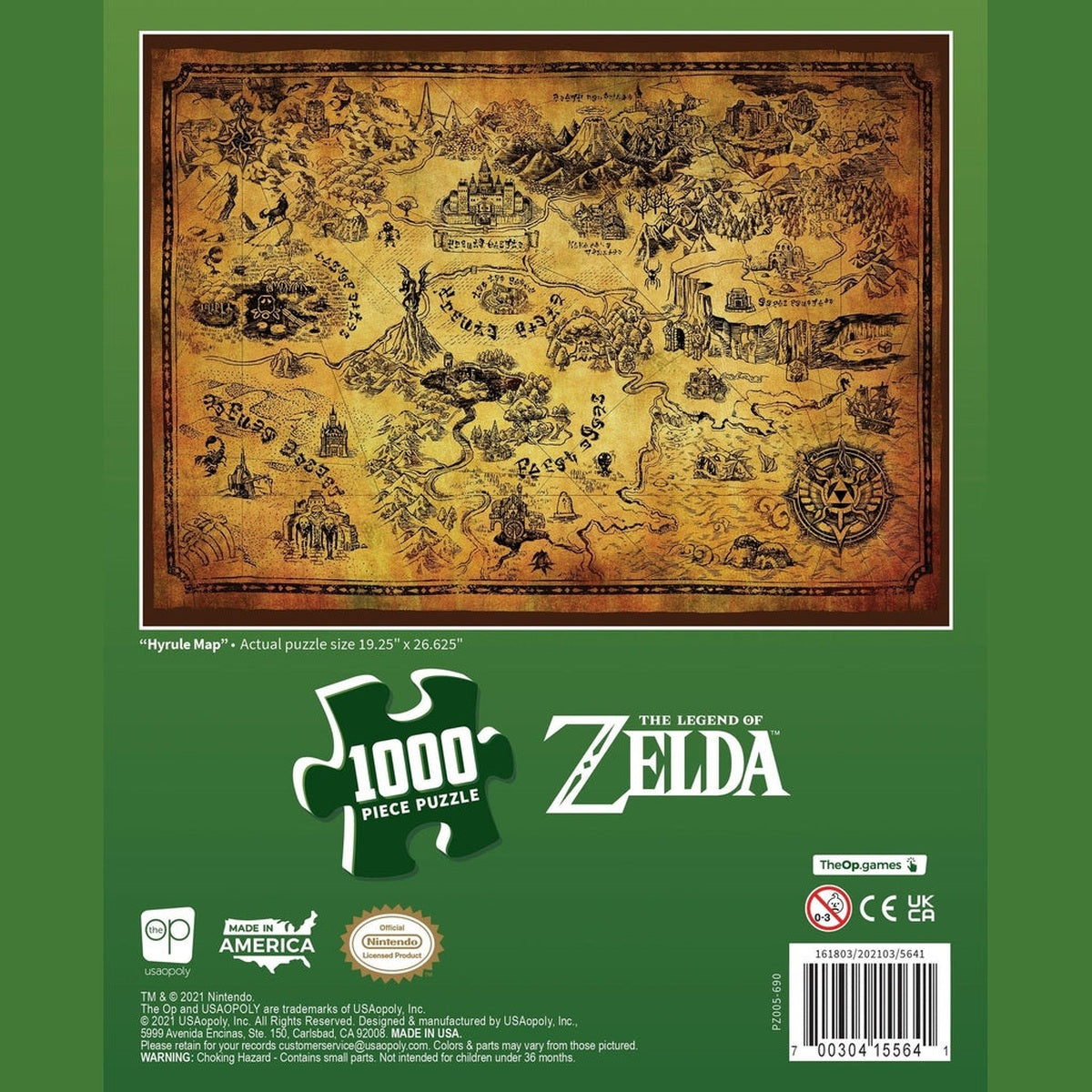 The Legend of Zelda™ "Hyrule Map" 1000-Piece Puzzle