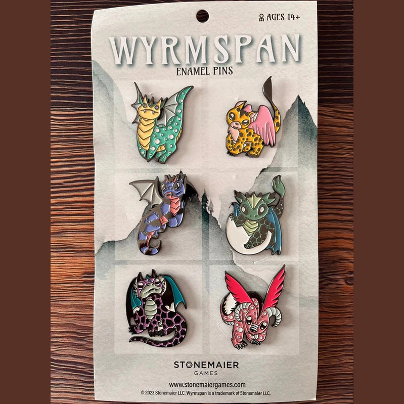 Wyrmspan Enamel Pins