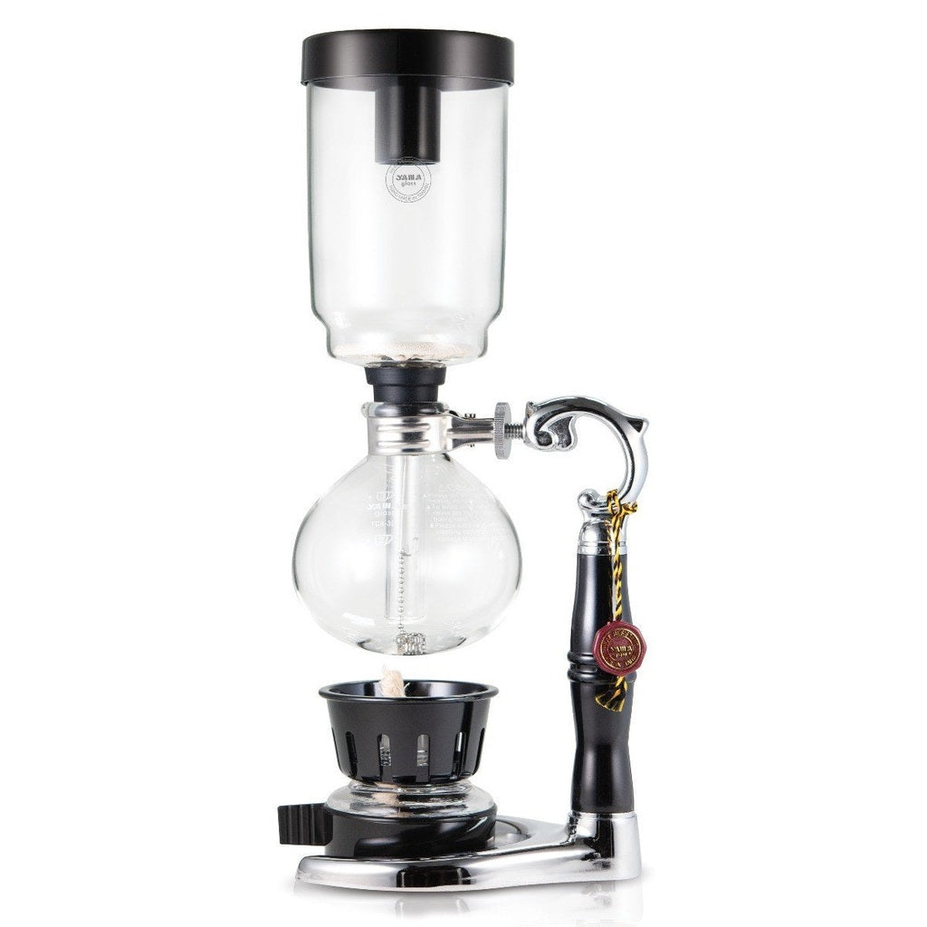 Yama Glass 3 Cup Tabletop Siphon Coffee Maker Alcohol Burner