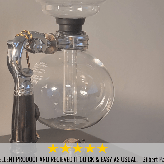 Yama Glass 3 Cup Tabletop Siphon Coffee Maker Alcohol Burner