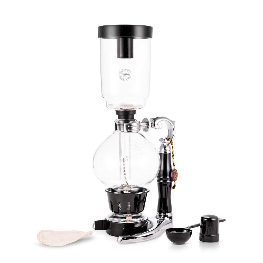 Yama Glass 5 Cup Tabletop Siphon Coffee Maker Alcohol Burner