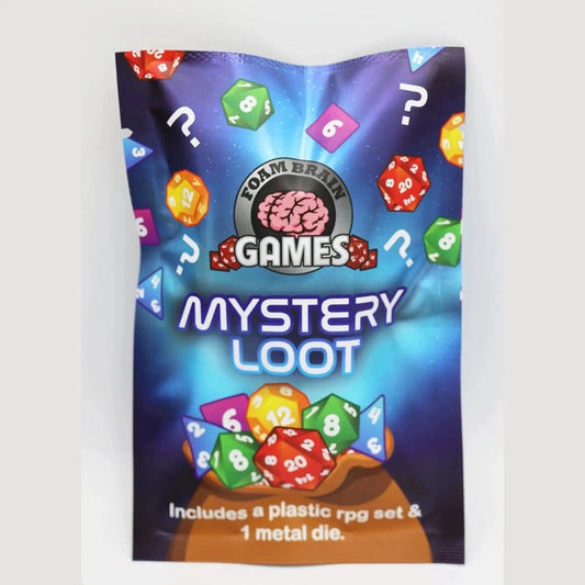 Mystery Loot: Plastic RPG Dice Set & Bonus Metal Die