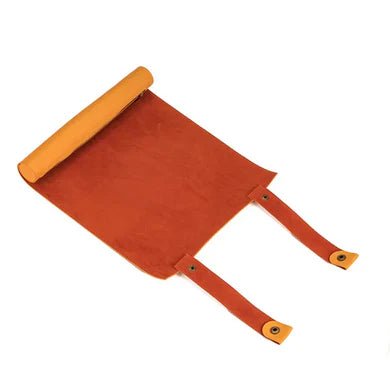 Burnt Yellow Roll Up Leatherette Dice Mat