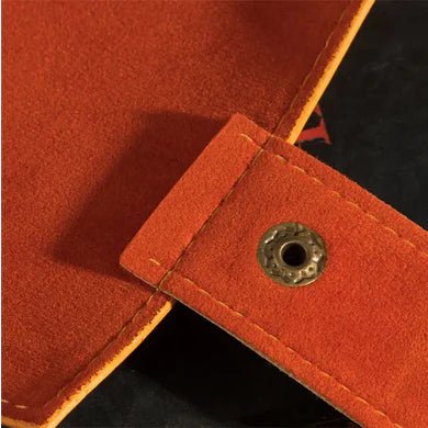 Burnt Yellow Roll Up Leatherette Dice Mat