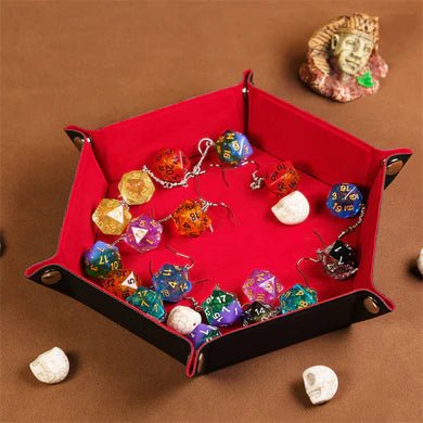 Leatherette & Velvet Dice Tray