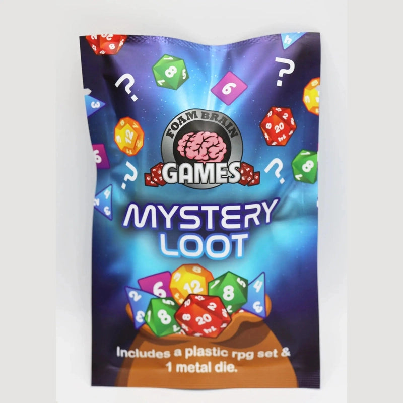 Mystery Loot: Plastic RPG Dice Set & Bonus Metal Die