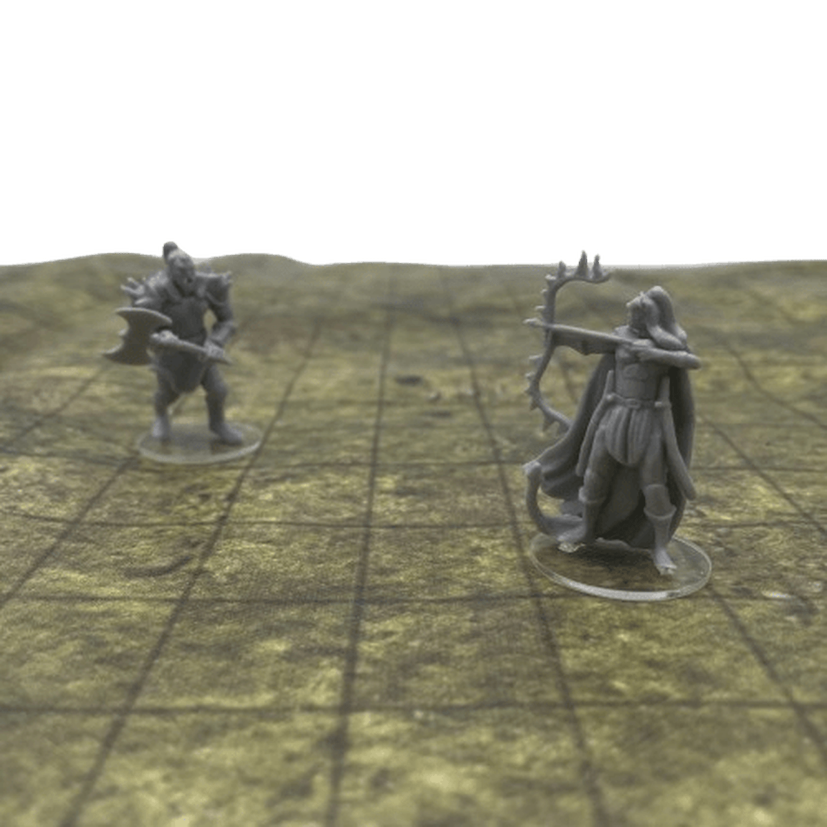 25 Pcs Round Acrylic Model Bases 1-inch for DND Miniatures, Warhammer and Other RPG Minis, or Wargames Table