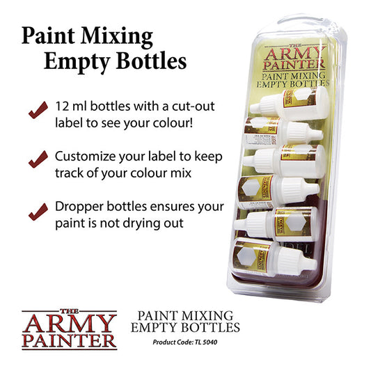 The Army Painter Paint Mixing Empty Bottles