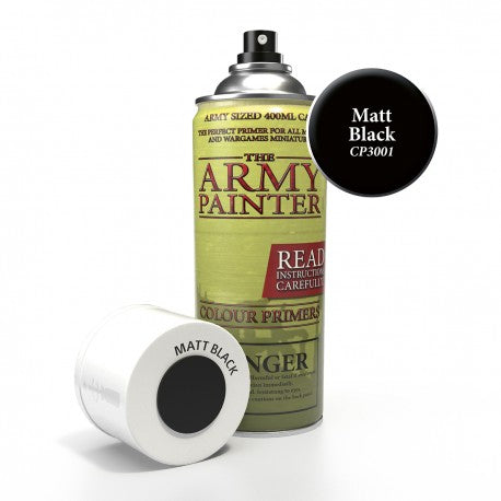 The Army Painter Colour Primer: Base Primer Matt Black Spray CP3001