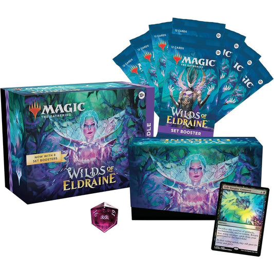 Magic: The Gathering Wilds of Eldraine Bundle - 8 Set Boosters + Accessories