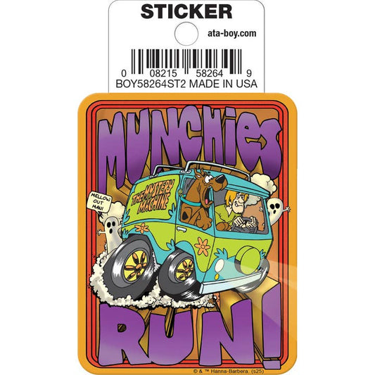 Scooby Doo: Munchies Run Die Cut Vinyl Sticker - 3"