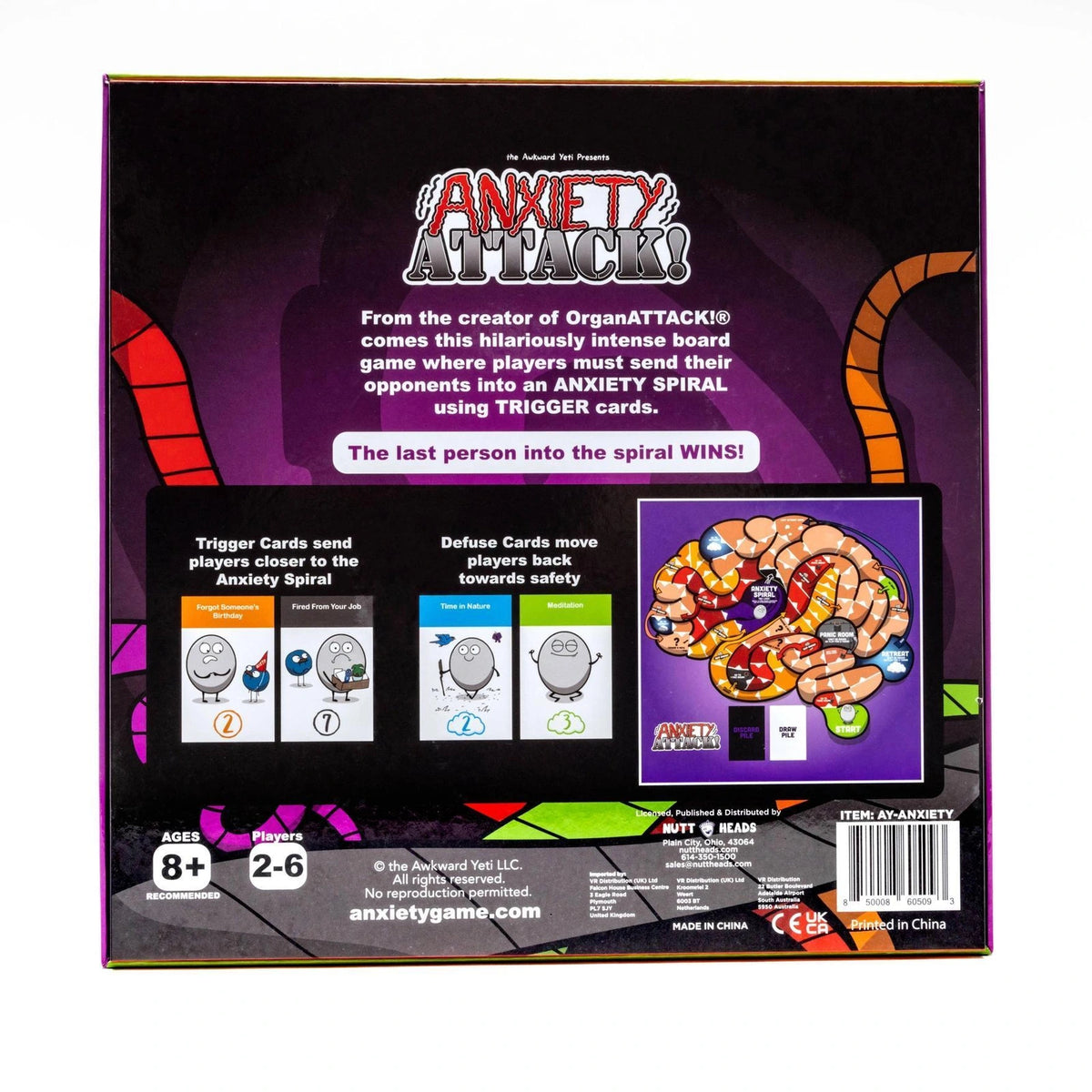 Anxietyattack! – Funny Strategy Board Game For Teens & Adult
