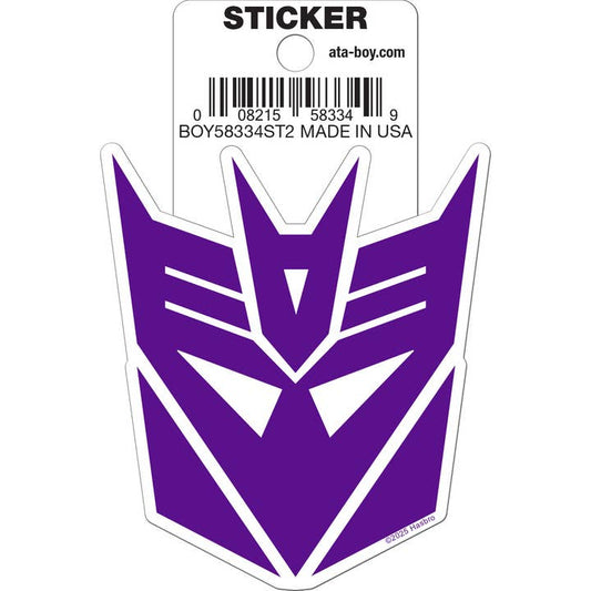 Transformers: Decepticon Logo Die Cut Vinyl Sticker - 3"