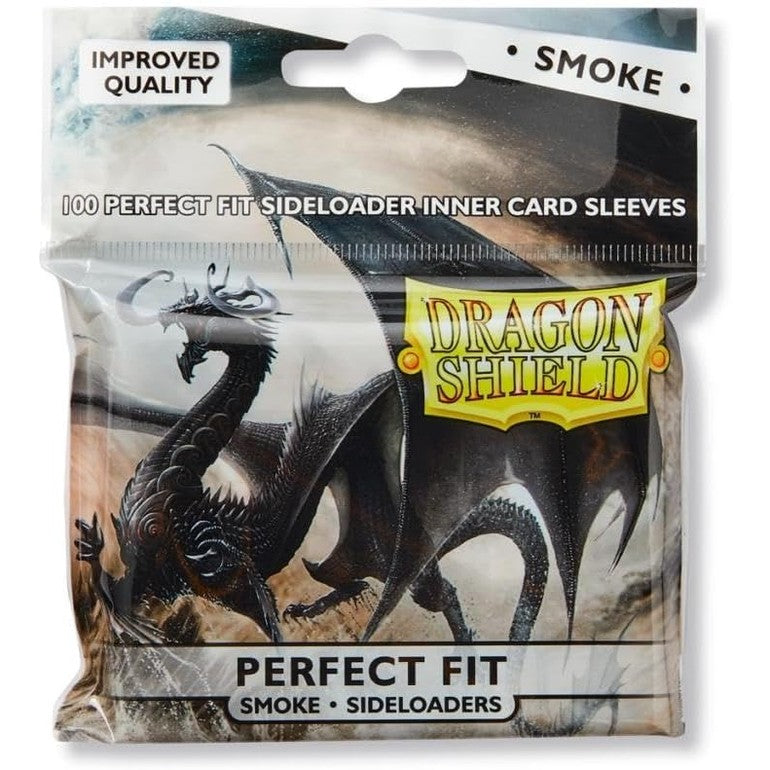 Dragon Shield Sleeves: Perfect Fit - Smoke 100