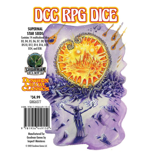 Dungeon Crawl Classics RPG: Supernal Star Seeds Dice Set