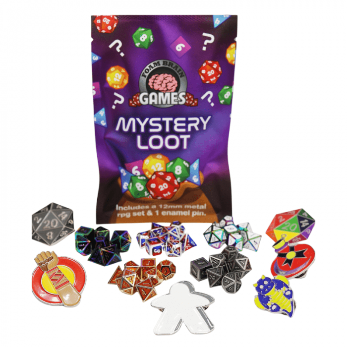 Epic Mystery Loot: Mini Metal RPG Set - Foam Brain