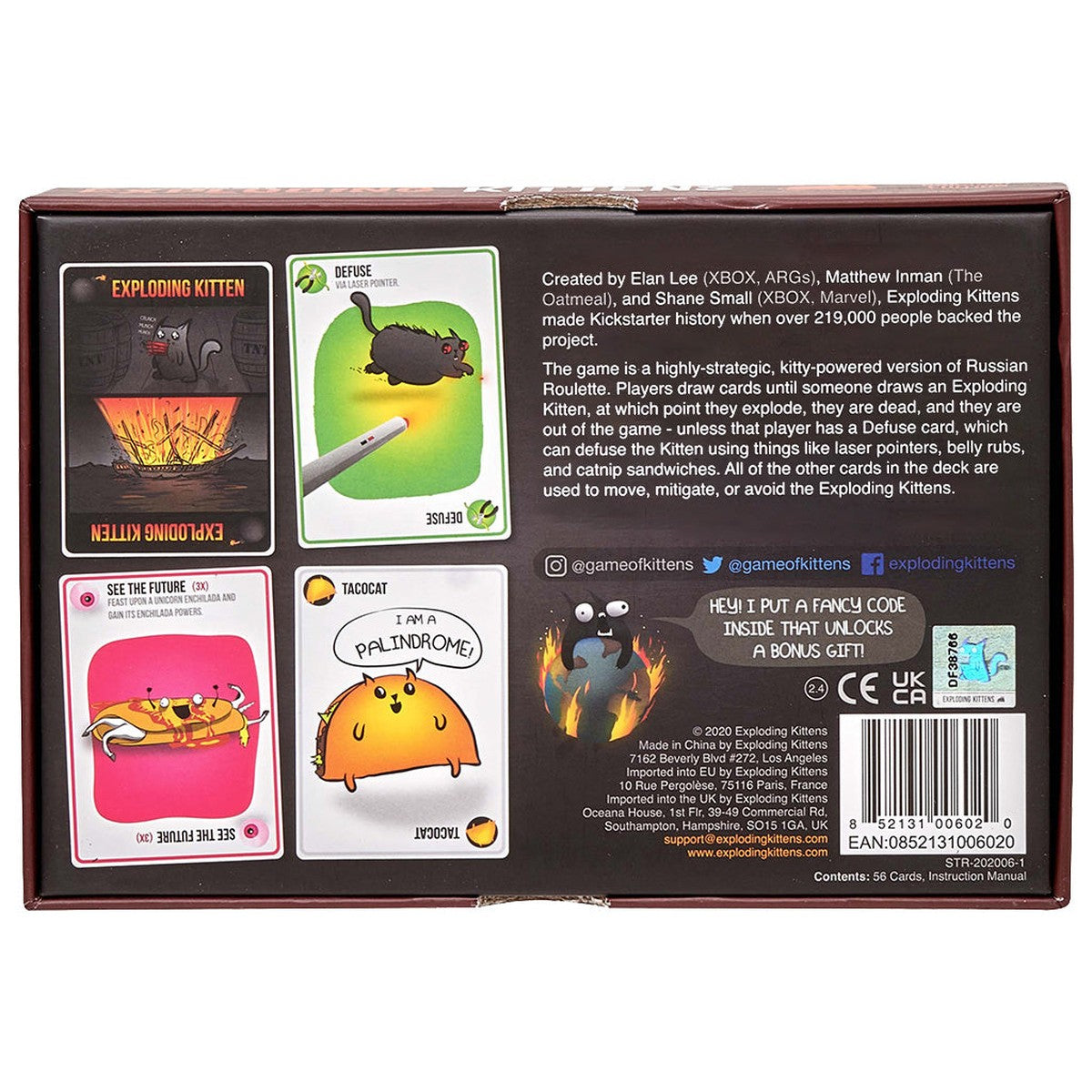 Exploding Kittens Package Exploding Kittens Original Edition – Contrarian's Game Cafe