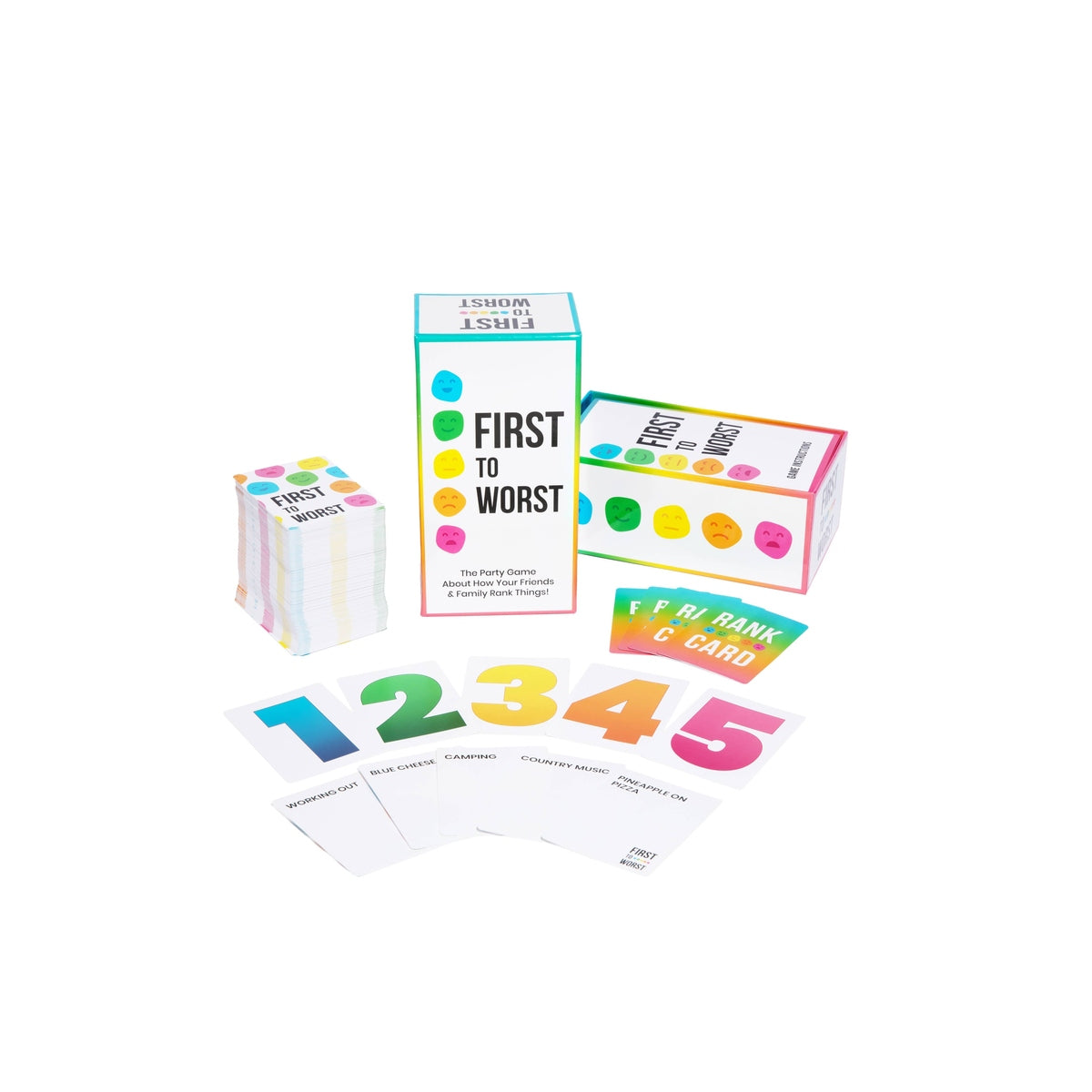 FIRST TO WORST: How Your Friends & Family Rank Things Game