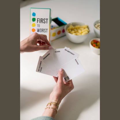 FIRST TO WORST: How Your Friends & Family Rank Things Game