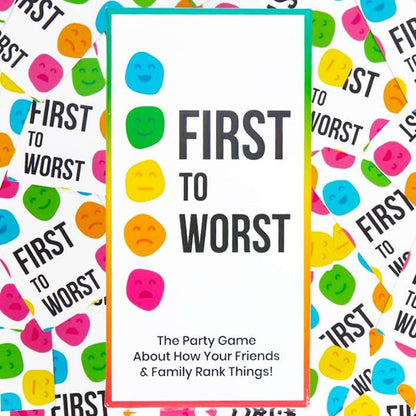 FIRST TO WORST: How Your Friends & Family Rank Things Game
