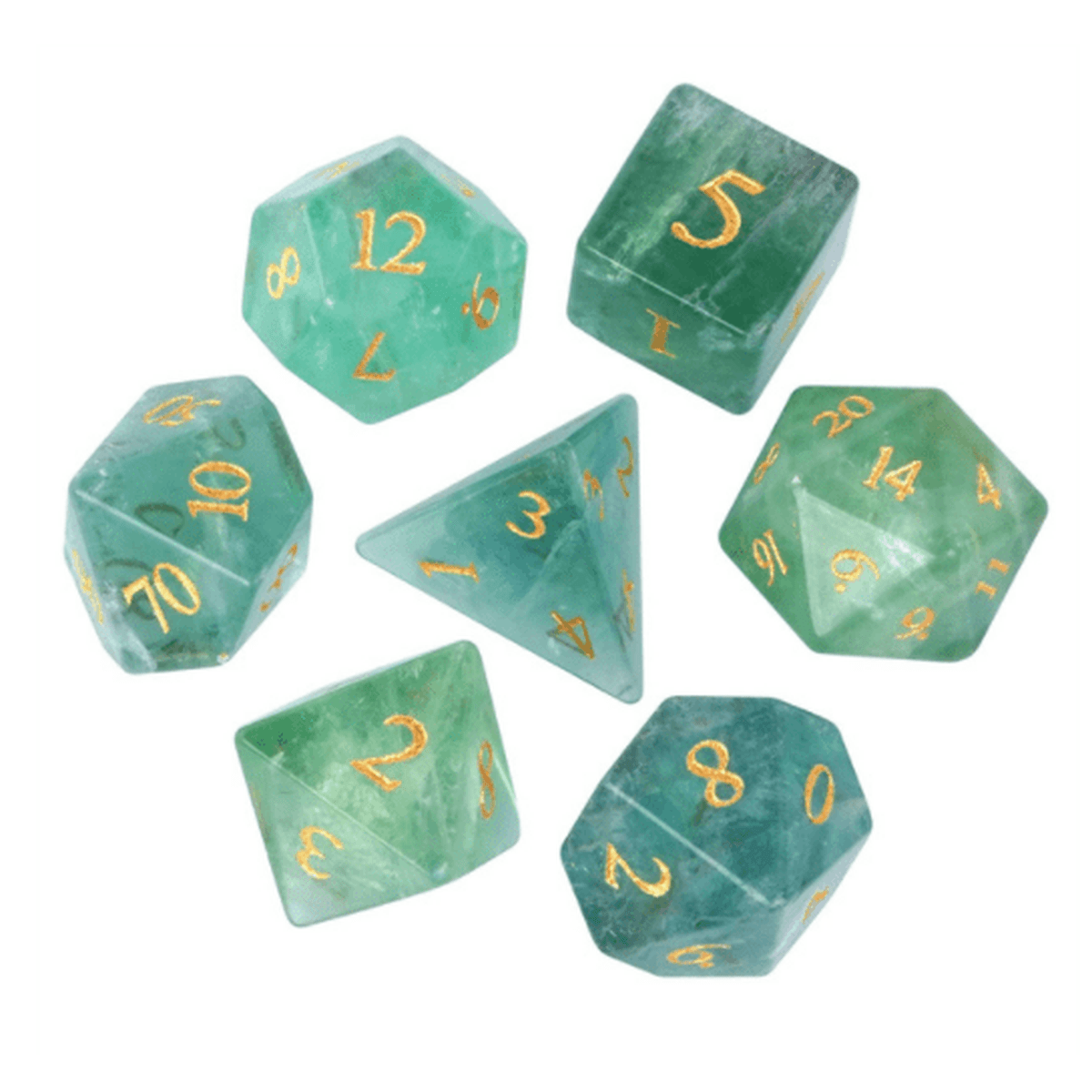 Fluorite Gemstone Dice