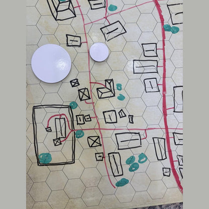 Futhark 100 Dry Erase Tokens for DND – Reusable RPG Tokens in 2 Sizes for Combat Tracking, Initiative, Conditions, and Effects – Reusable Circle Markers for Tabletop Board Games Accessories 100 PCS