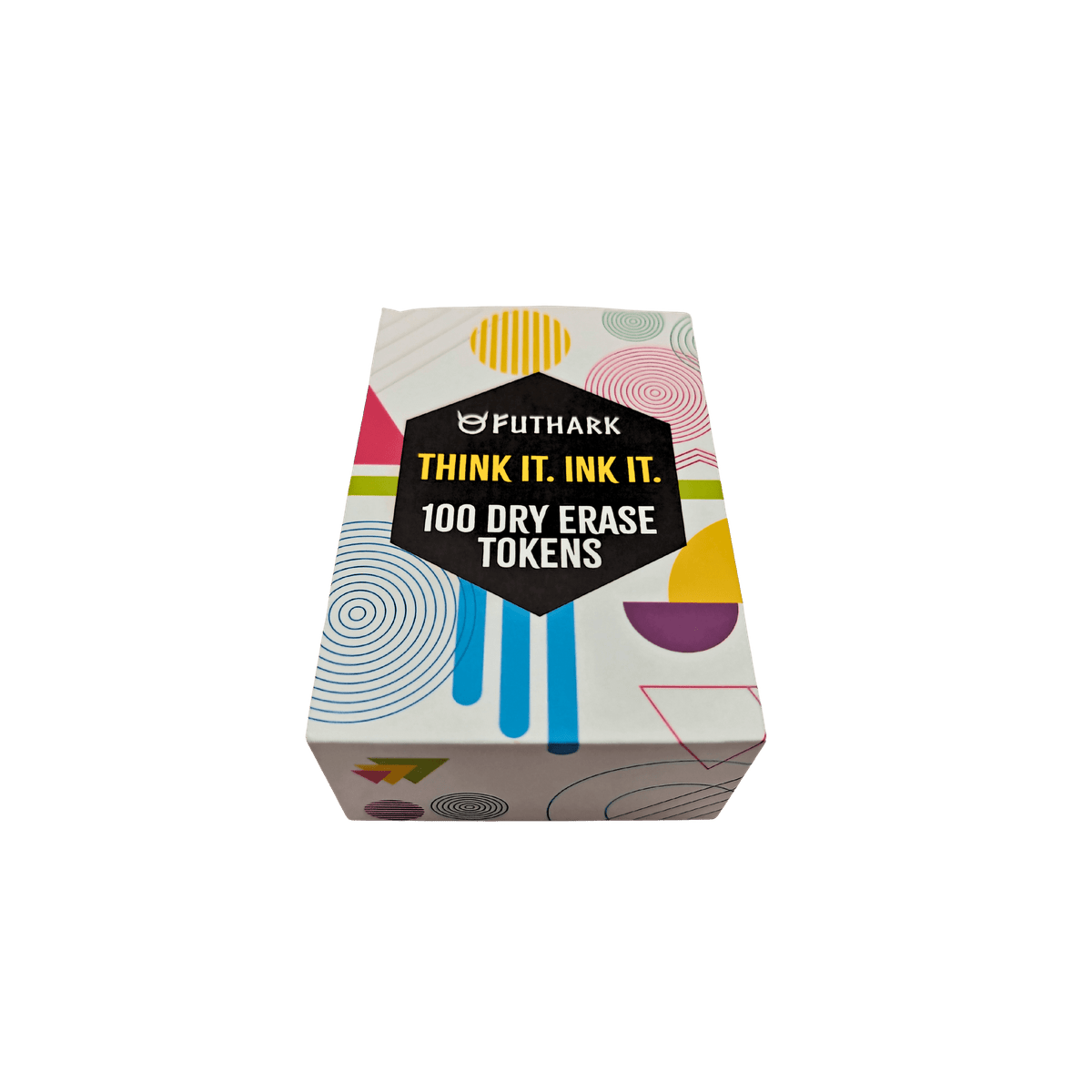 Futhark 100 Dry Erase Tokens for DND – Reusable RPG Tokens in 2 Sizes for Combat Tracking, Initiative, Conditions, and Effects – Reusable Circle Markers for Tabletop Board Games Accessories 100 PCS