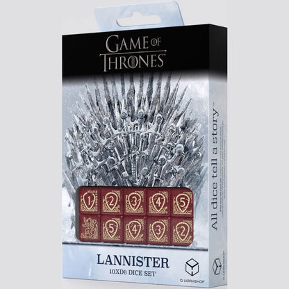 Game of Thrones Dice: Lannister D6 Dice Set 10